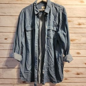 NWOT Chambray Button Down